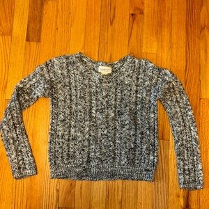 DENIM & SUPPLY RALPH LAUREN SMALL CROPPED CHUNKY MARBLED BLACK WHITE